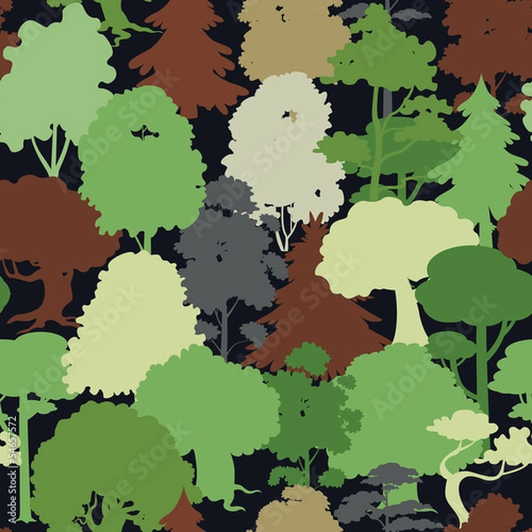 Obraz forest camouflage seamless pattern