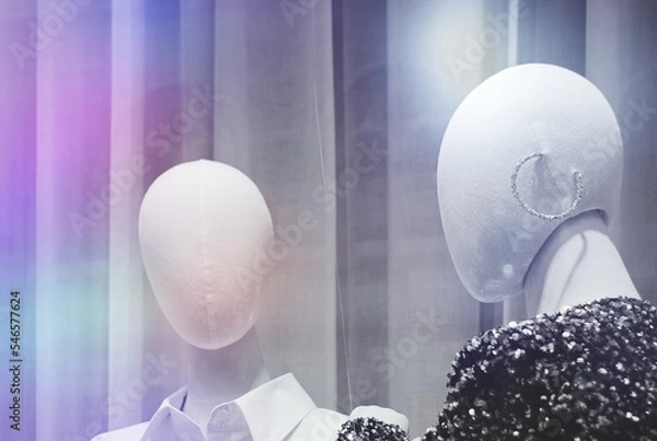 Obraz Weiße Schaufensterpuppen