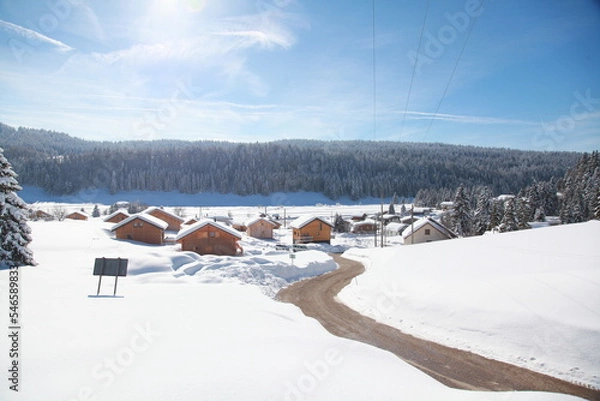 Obraz Lamoura sous la neige