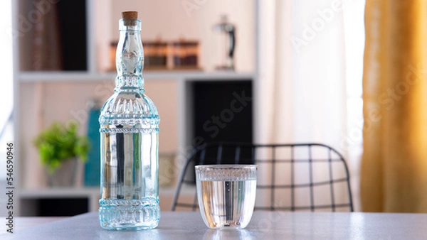 Obraz bottle and glass