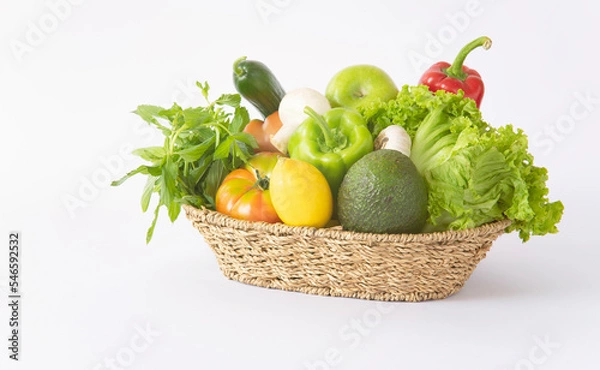 Obraz basket with vegetables