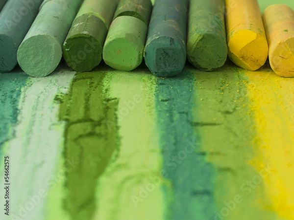 Obraz colorful artistic crayons background