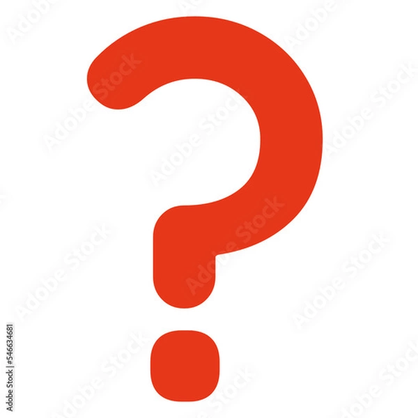 Fototapeta red question mark transparent png