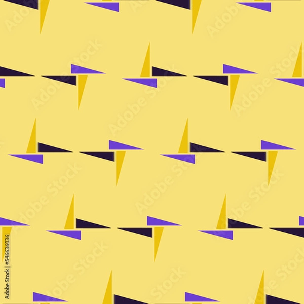 Obraz Bright grouped triangles pattern