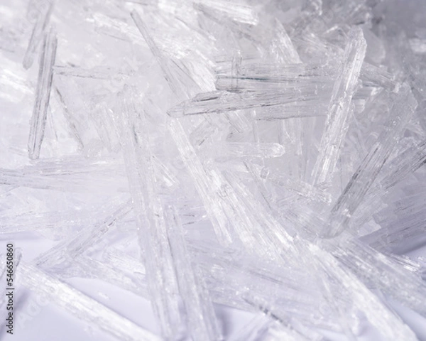 Obraz Menthol Crystals close up, background.