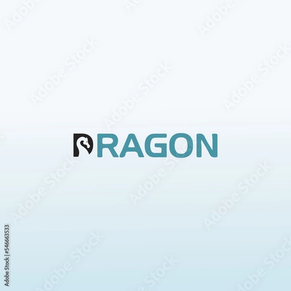Fototapeta dragon vector logo design idea
