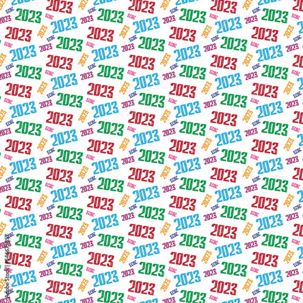 Fototapeta Abstract Pattern Background. 2023 text background. 2023 text Pattern Design