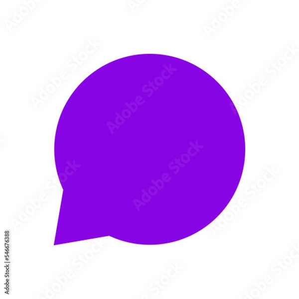 Fototapeta purple speech box bubble and tag