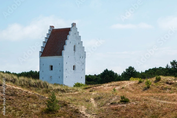 Fototapeta Den Tilsandede Kirke