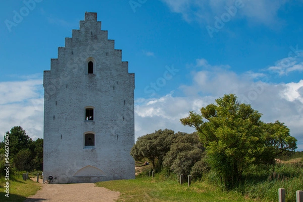 Fototapeta Den Tilsandede Kirke