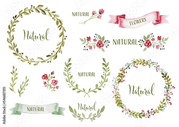 Obraz watercolor natural frames