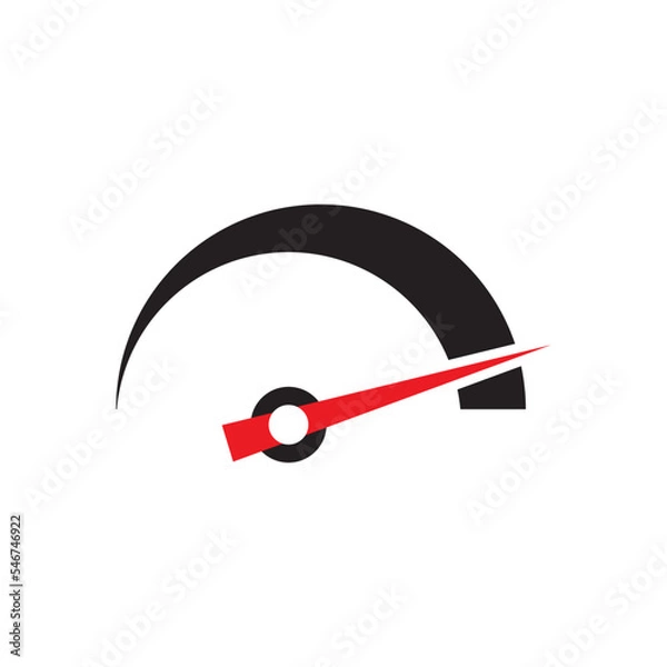 Fototapeta speed logo vector design illustration