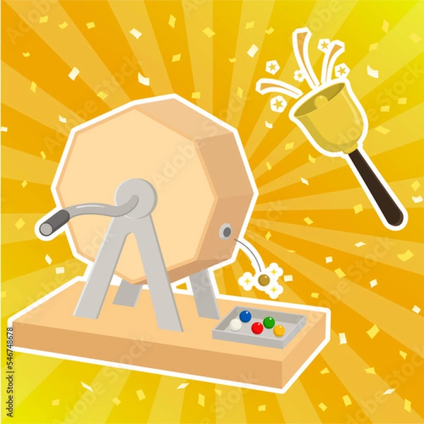 Obraz ガラポン抽選会　素材　セット