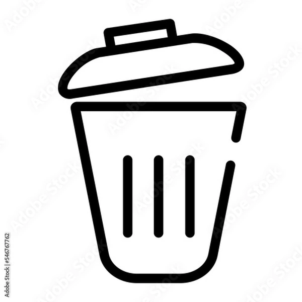 Obraz trush line icon