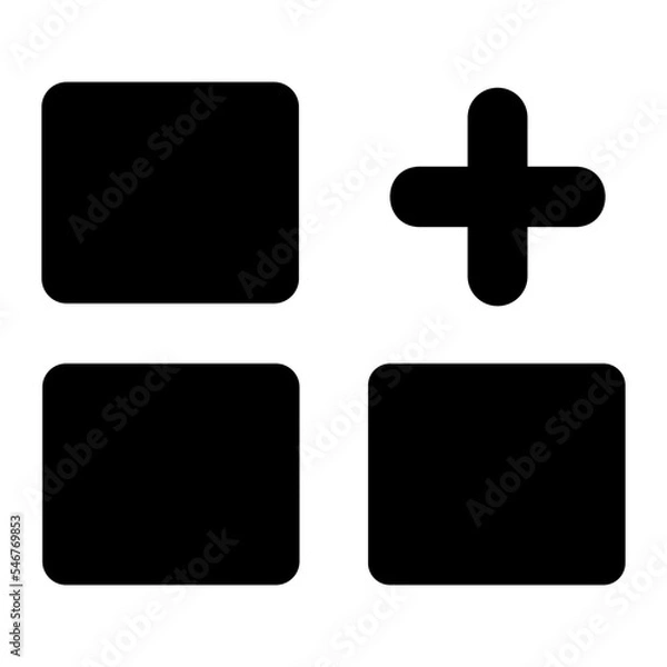 Obraz apps add glyph icon