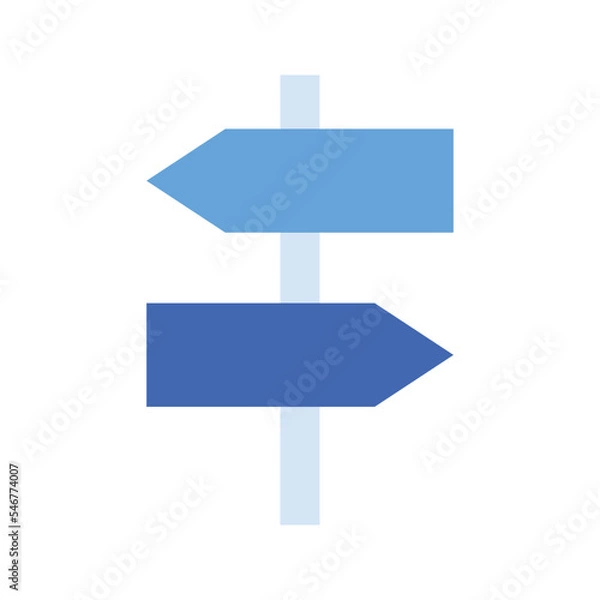 Fototapeta Navigation direction vector icon symbol design
