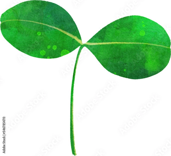 Obraz 芽生えたばかりの双葉のイラスト素材