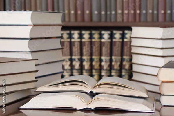 Obraz Books in library