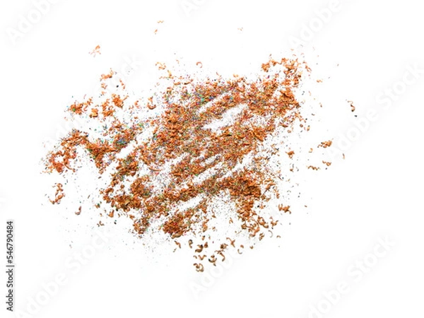 Obraz colored pencil powder made from a pencil sharpener