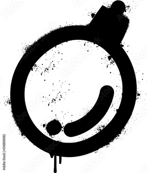 Obraz Christmas bauble spray paint