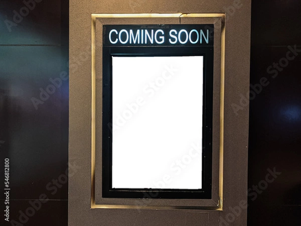 Fototapeta information boards in theaters, used to inform upcoming films
