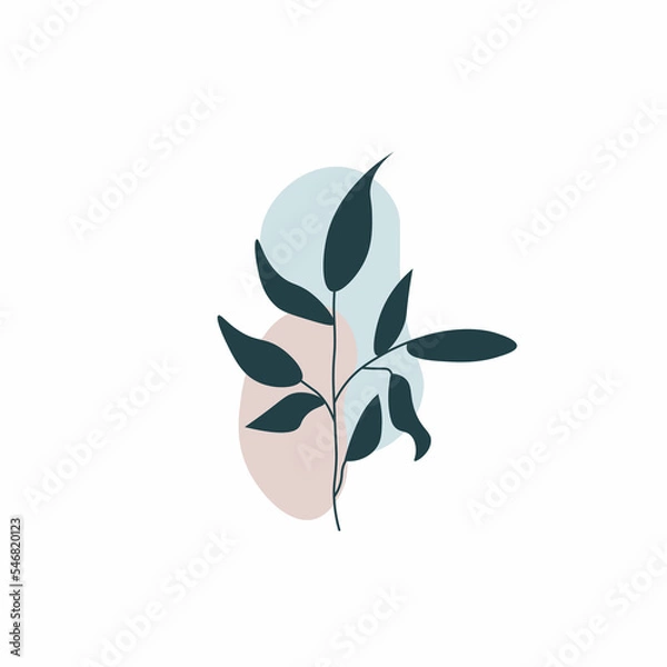 Obraz Abstract modern background with branch.Vector graphics.