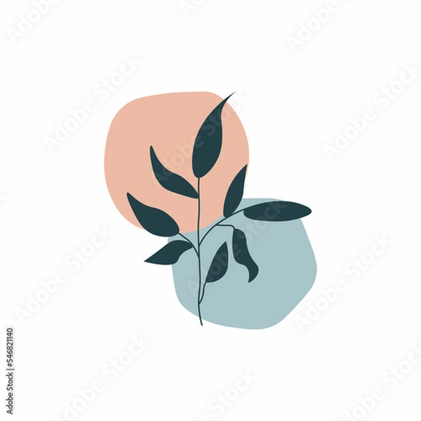 Obraz Abstract modern background with branch.Vector graphics.