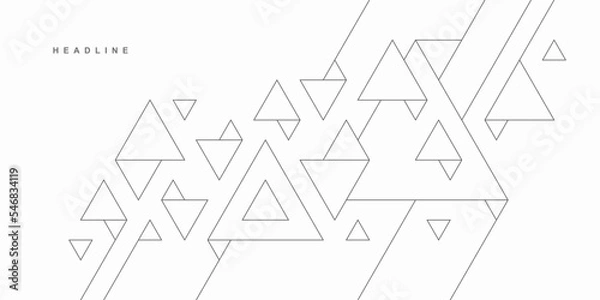 Obraz Abstract geometric technological background. Vector creative design.