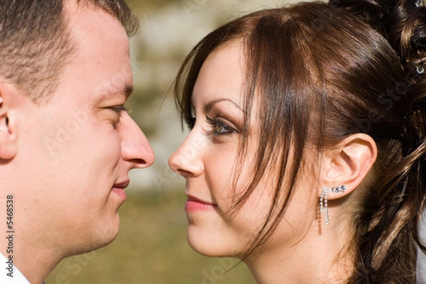 Obraz Brautpaar Aug in Aug