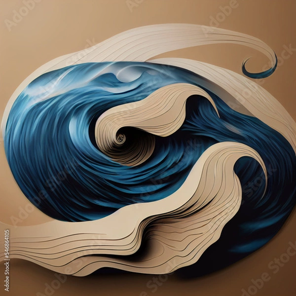 Fototapeta abstract background with waves