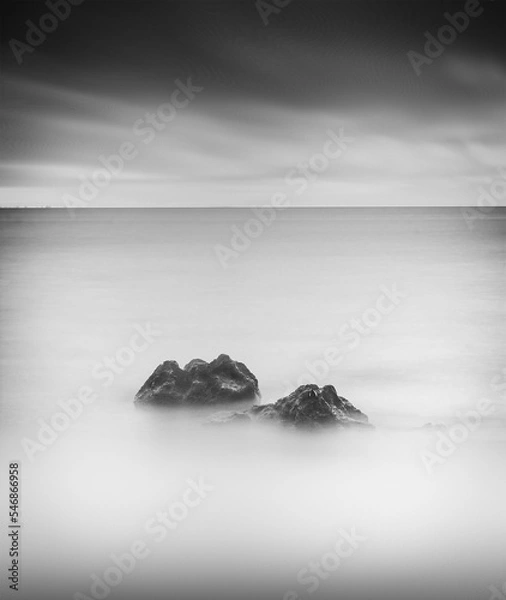 Obraz black and white background