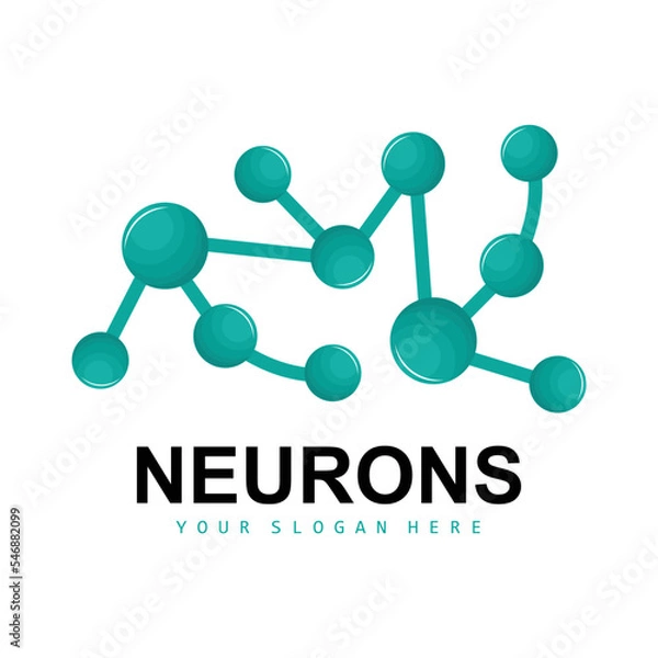 Fototapeta Neuron Logo, Molecule Logo Design, Vector AND, Template Illustration