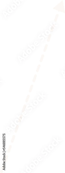 Obraz Arrow Dotted Line Straight For Decoration Minimal