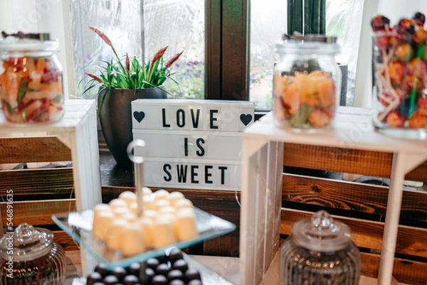 Obraz Candybar bei einer Hochzeit