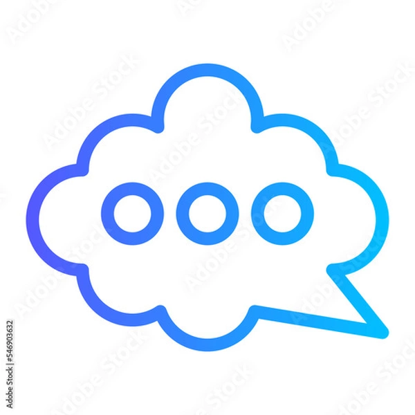 Obraz illustration of a speech bubble
