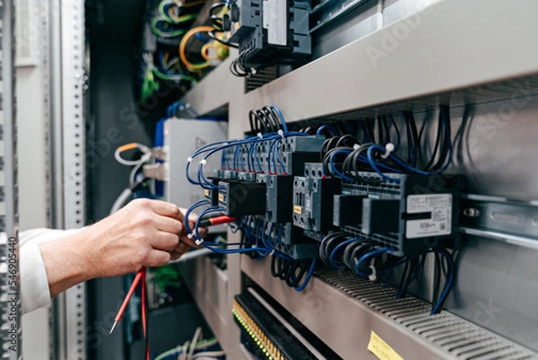 Obraz Elektriker bei der Arbeit