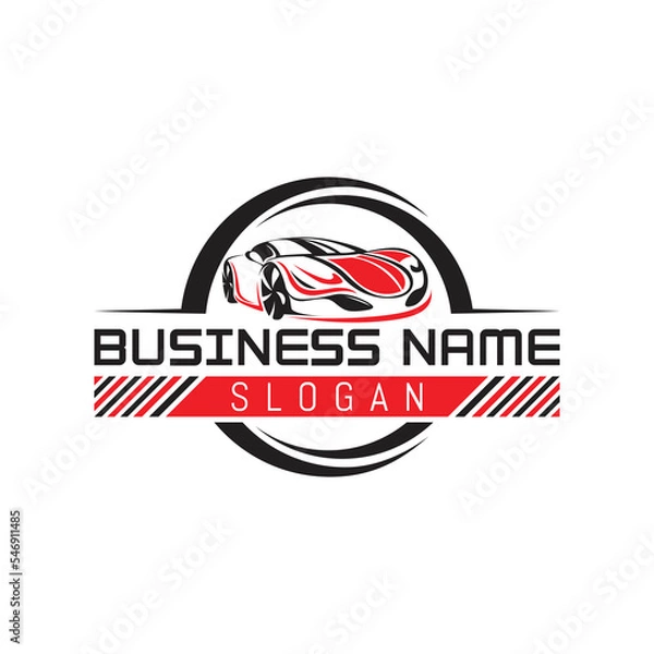 Fototapeta Unique  car  logo design with vector  format.
