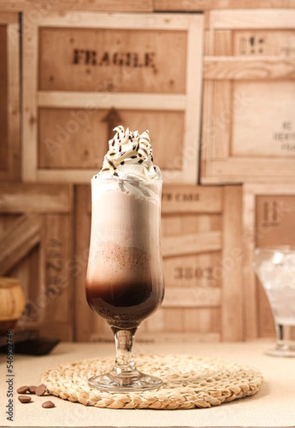 Fototapeta The delicious milkshake with its unique and distinctive quality