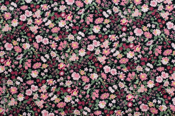 Fototapeta Seamless pattern, floral fabric background.