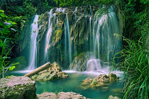 Fototapeta waterfall in the forest