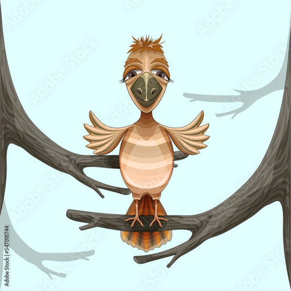 Obraz owl on a branch