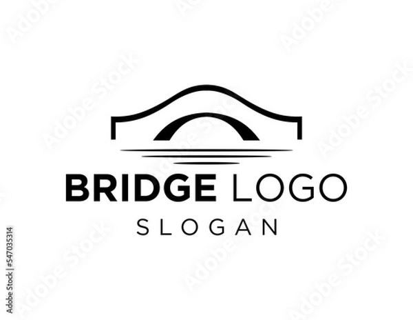 Fototapeta Logo about Bridge on a white background. created using the CorelDraw application.