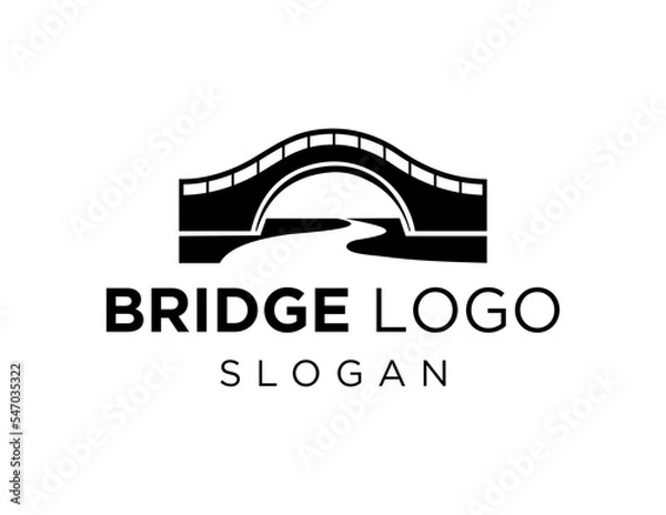 Fototapeta Logo about Bridge on a white background. created using the CorelDraw application.