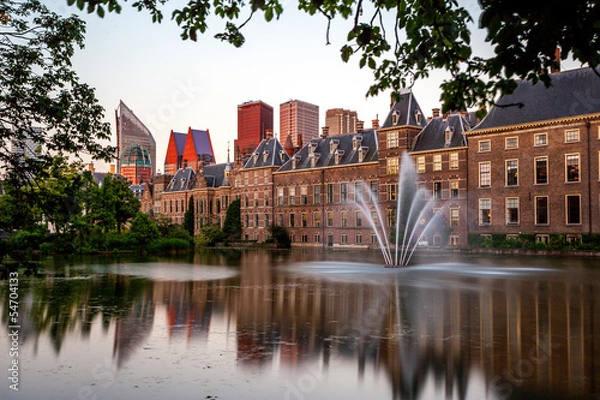 Obraz Den Haag Binnenhof met hofvijver
