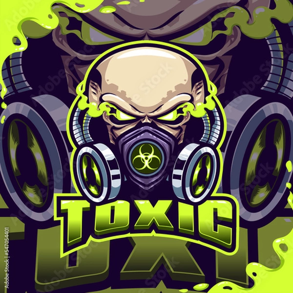 Obraz toxic gaming logo