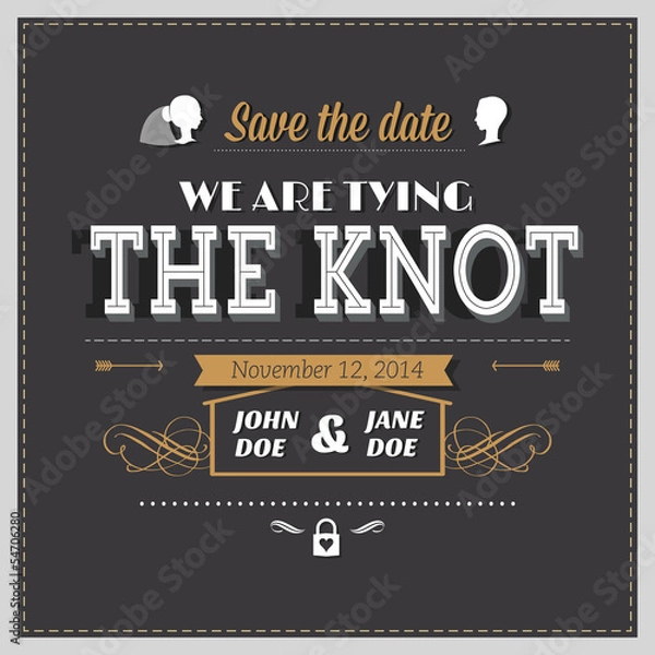 Obraz Wedding invitation