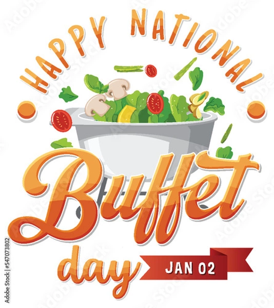 Fototapeta National Buffet Day icon