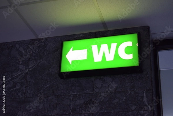 Obraz WC Schild