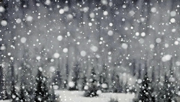 Obraz 雪景色　背景