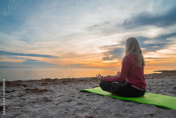 Obraz Yoga am Morgen